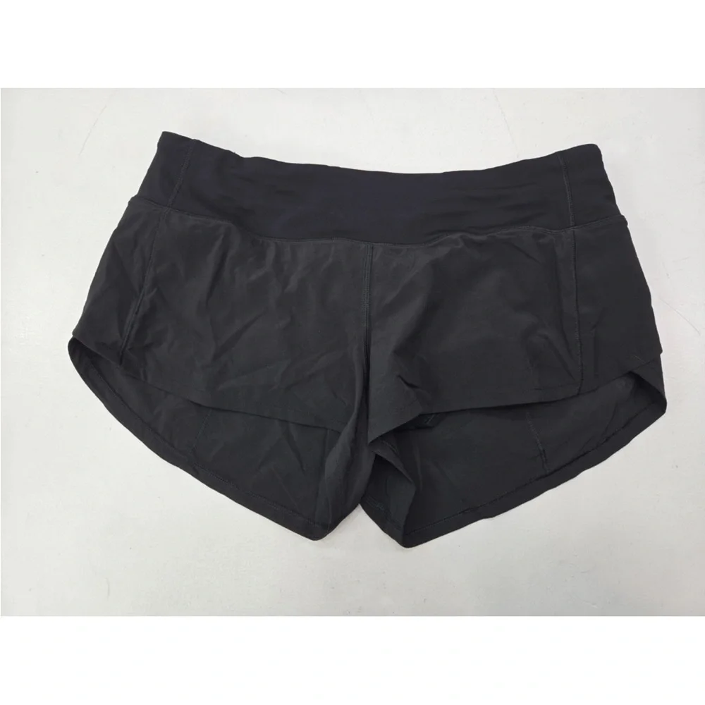 Lululemon Speed Up Short 2.5" Black Size 6 - Picture 2 of 9